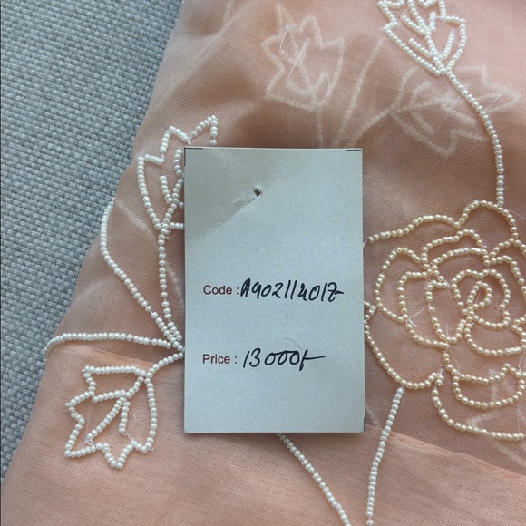 Peach Sari 3-piece set dress - Picture 5 of 6